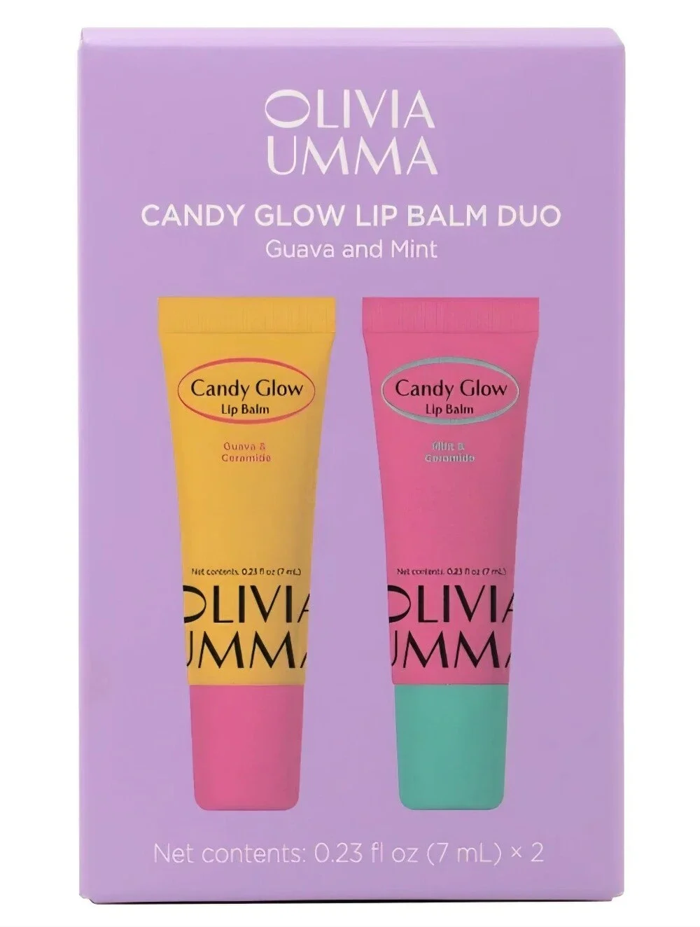 Candy Glow Lip Balm Duo – Candy Glow Guava & Mint. New In Box